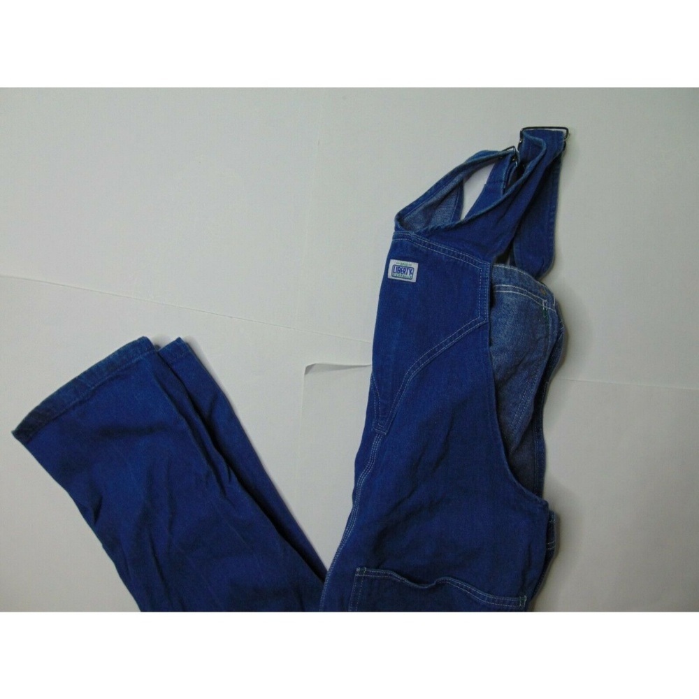 Vintage Liberty 32 X 30 Blue Jean Overalls Pants - Picture 2 of 6